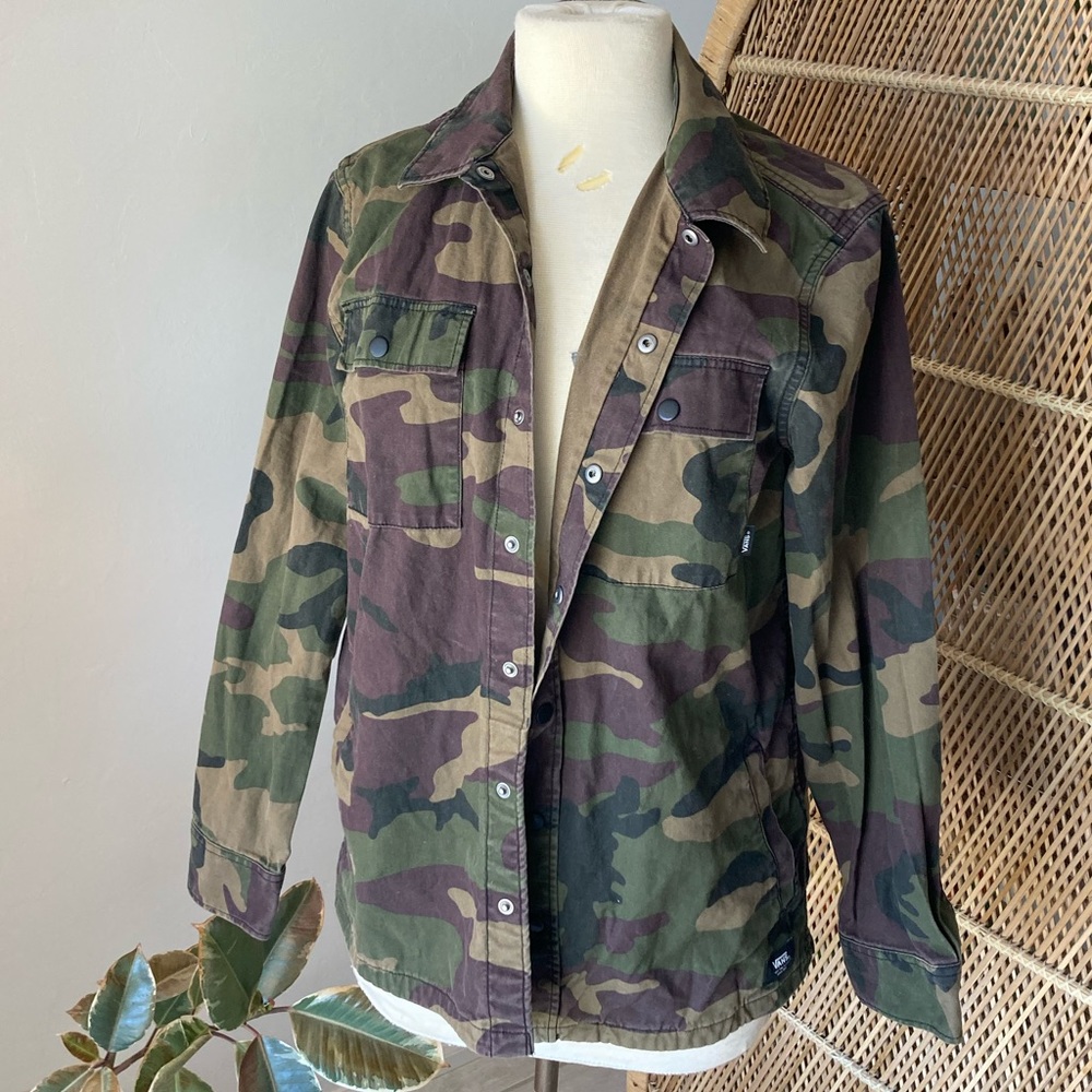 Vans Camo Button Up Jacket